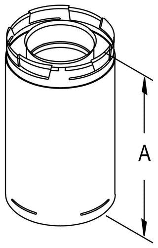 DuraVent 58DVA-60 5" Inner Diameter - DirectVent Pro Direct Vent - Galvanized
