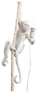 Monkey Hanging Lamp, White