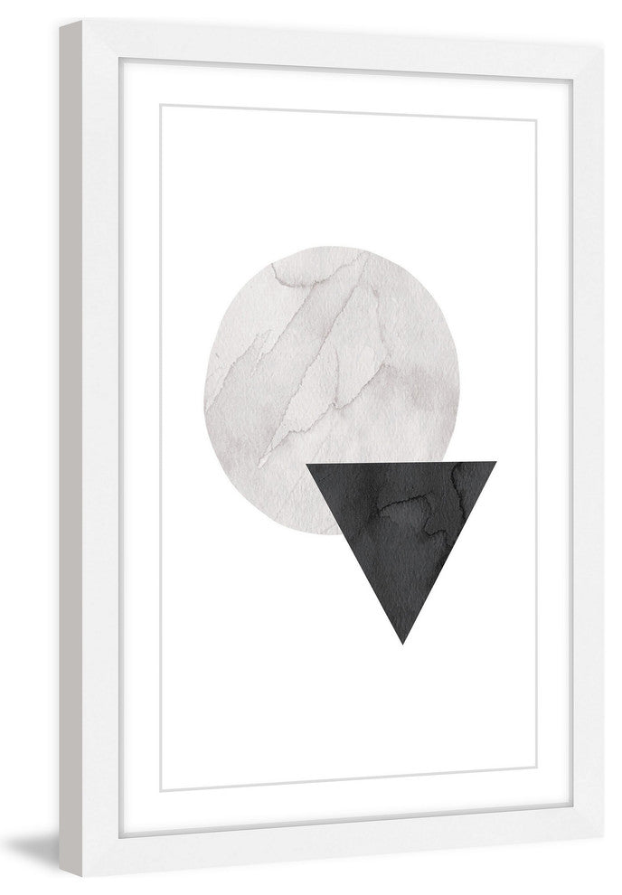 "Circle Triangle" Framed Paper Print by Diana Alcala, 20x30 cm