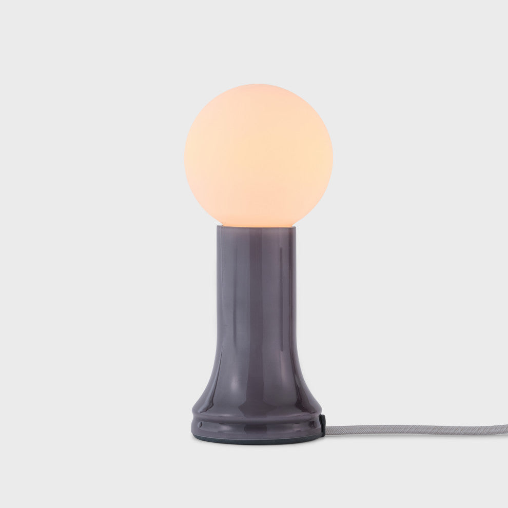 Shore Table Lamp Smoke Grey With G95 Led Bulb, Set of 2