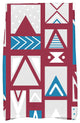 Merry Susan Decorative Holiday Geometric Print Hand Towel, Cranberry