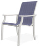 St. Catherine Sling Outdoor Armchair, Breeze/Snow