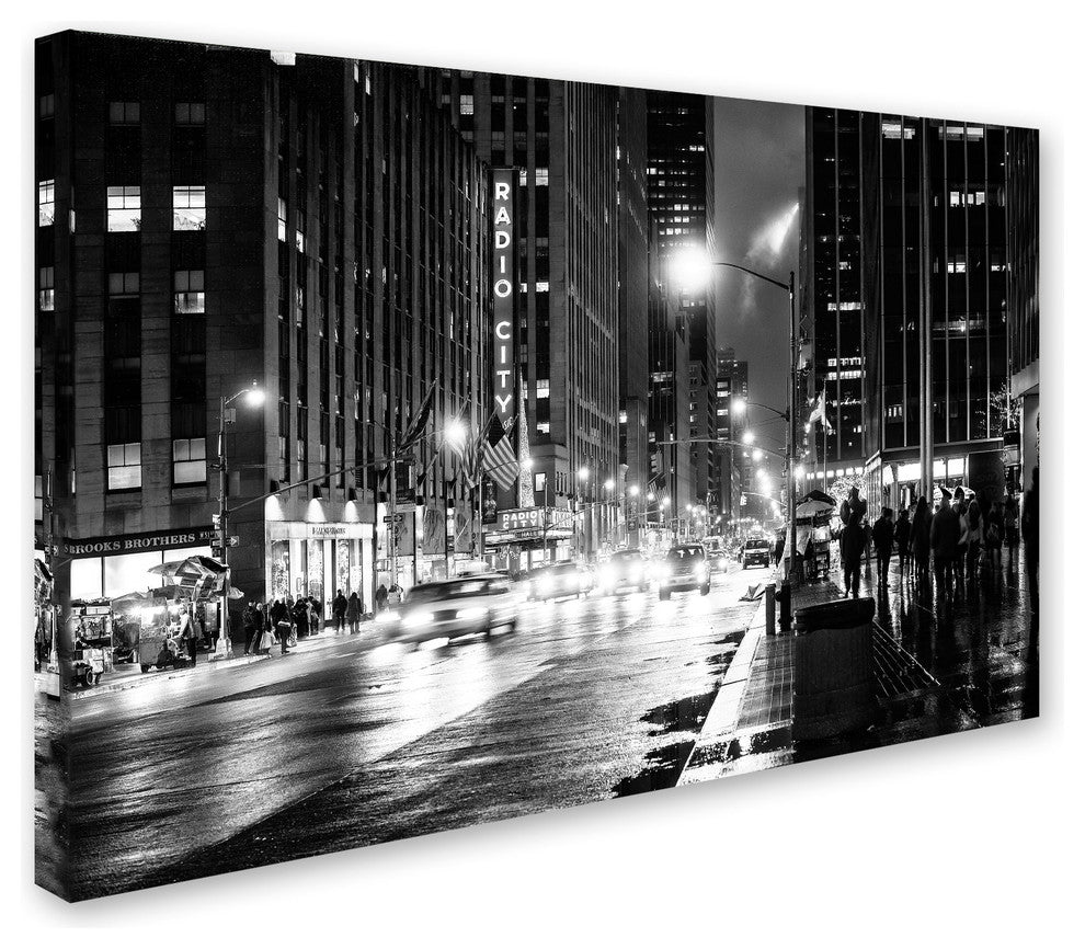 Philippe Hugonnard 'Night in Manhattan' Canvas Art, 24"x16"
