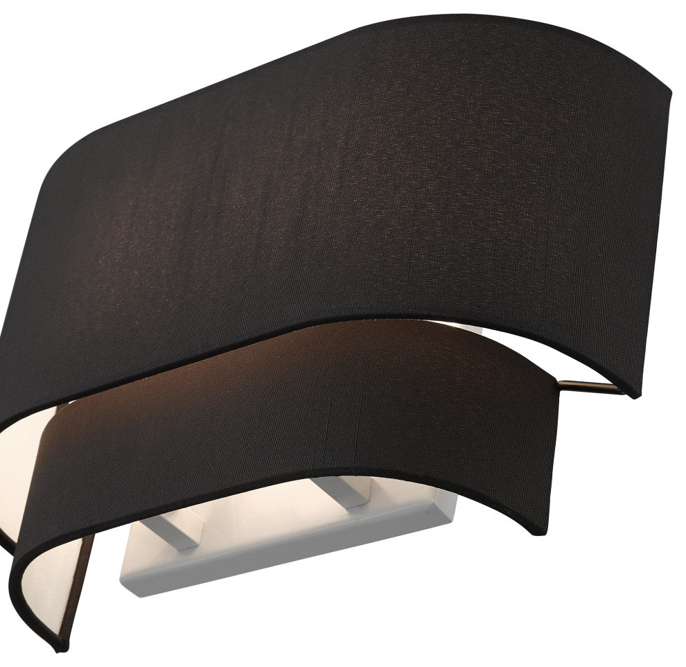 Bainbridge 2-Light Black ADA Sconce