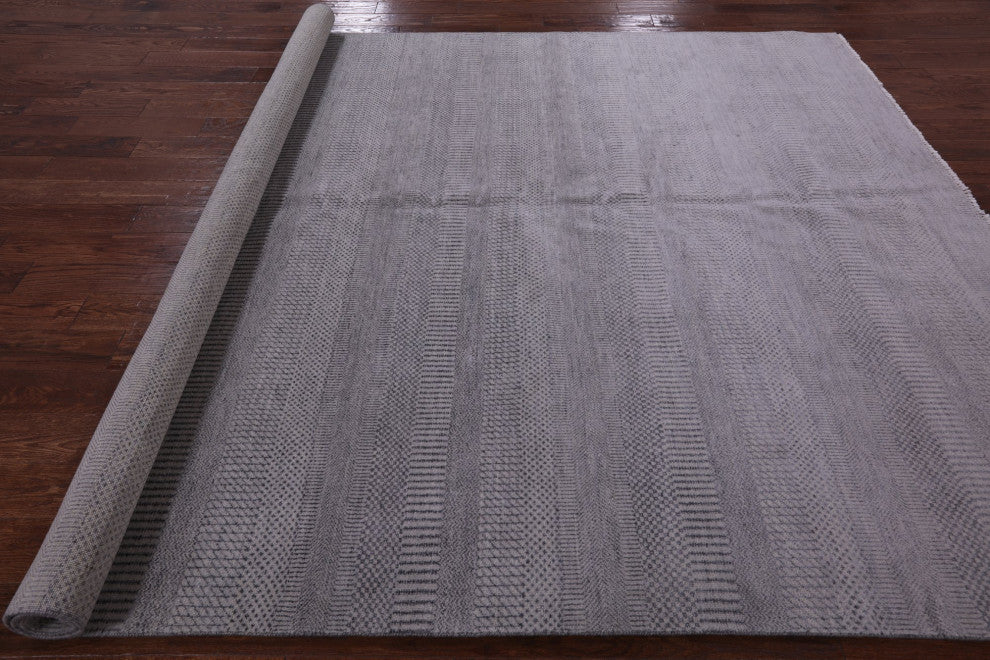 8' 1" X 10' 1" Savannah Gabbeh Wool and Silk Area Rug Q4549