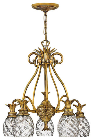 Hinkley Plantation Small Single Tier, Burnished Brass