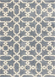 HomeRoots 7 x 10 Microfiber Slate Blue Area Rug