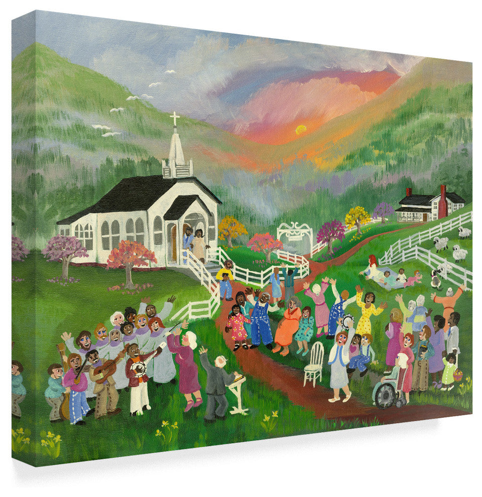 Carol Salas 'Sunrise Service' Canvas Art