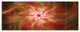 Rotating Brown Bright Fireworks, Floral Canvas Art Print, 70"x28", 6 Panels