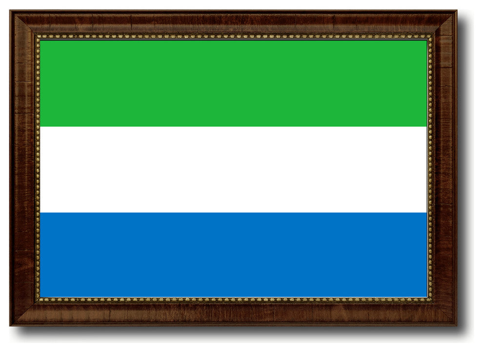 Sierra Leone Country Flag Canvas Print, 27"x39"
