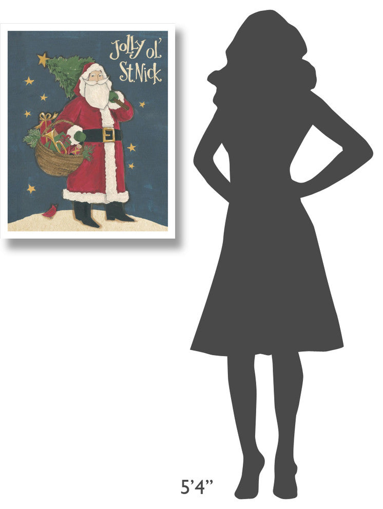 "Vintage St.Nick III" Digital Paper Print by Anne Tavoletti, 24"x30"