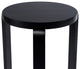 Mateo Round Backless Stacking Stools, Set of 2, Black