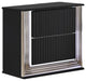 Stunning Jet Black LED 2 Drawer Nightstand