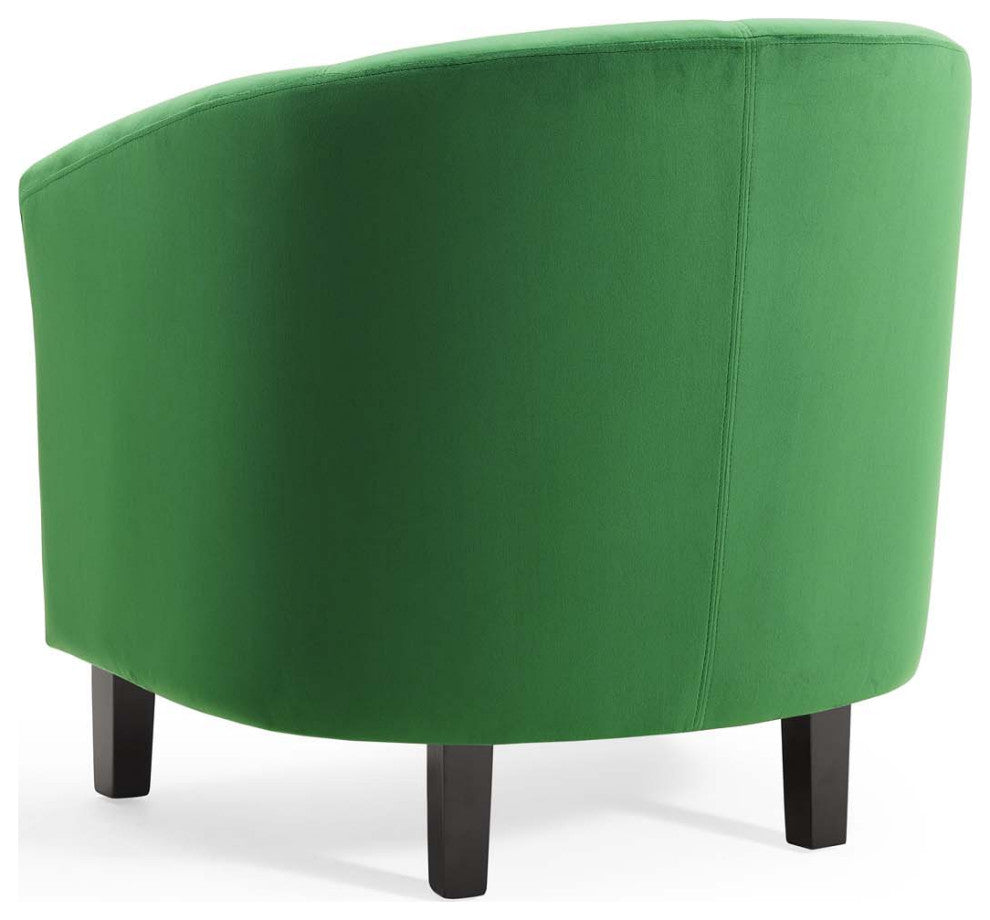 Armchair Accent Chair, Velvet, Green, Modern, Living Lounge Hotel Hospitality