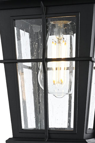 Home Living 7" Outdoor Pendant, Black