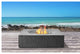 Pyromania Monument Concrete Fire Pit Table, 41"x41", Charcoal, Propane