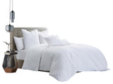 Gibson 8-Piece King Linen Duvet Set - White