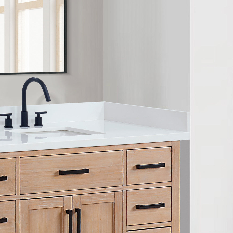 Engineered Stone Vanity Sidesplash, Snow White