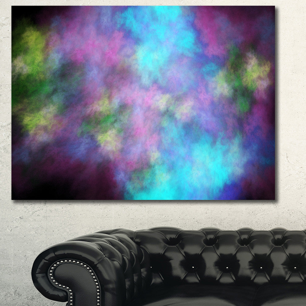 Perfect Blue Purple Starry Sky, Abstract Canvas Art Print, 60x40