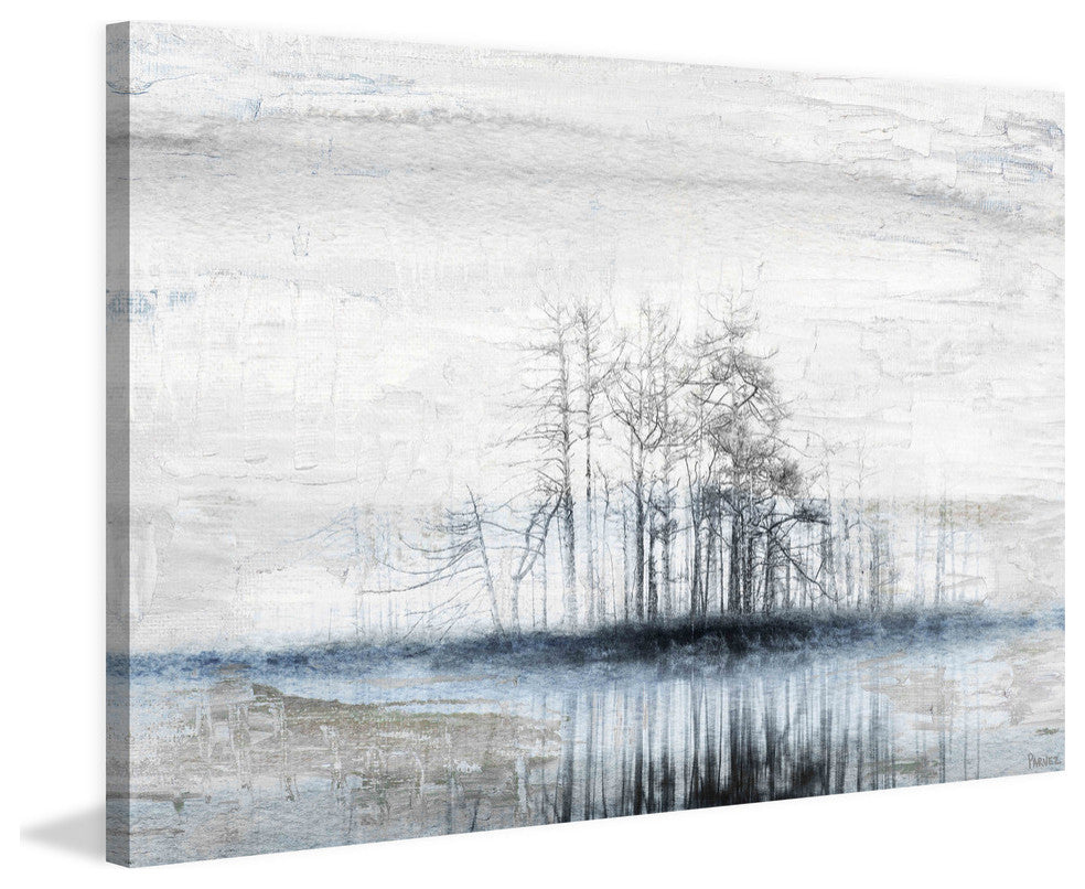 "Tree Island" Painting Print on Wrapped Canvas, 24"x16"