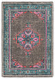Surya Zahra ZHA-4006 2'x3' Rug, Teal/Bright Pink/Aqua/Coral/Emerald/Light Gray