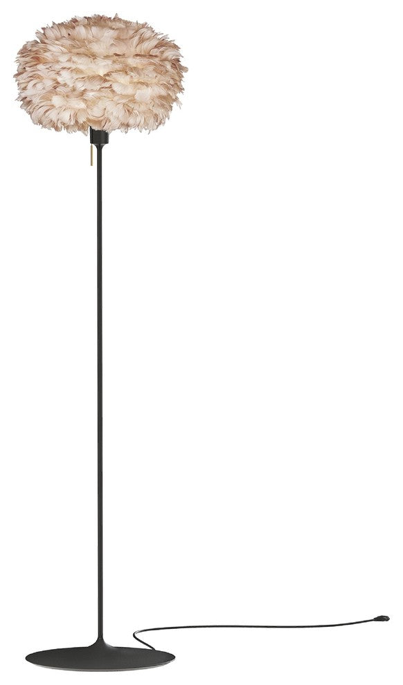 Eos Medium Floor Lamp, Light Brown/Black