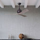 Irene-3 Paddle Fan, Textured Bronze, 52", Gray Ash Blades