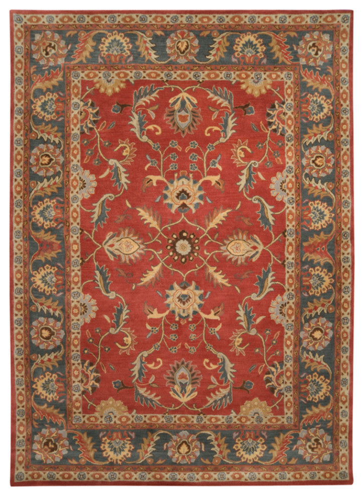 Surya Caesar CAE-1007 Traditional Area Rug, Rust, 8' x 11' Rectangle
