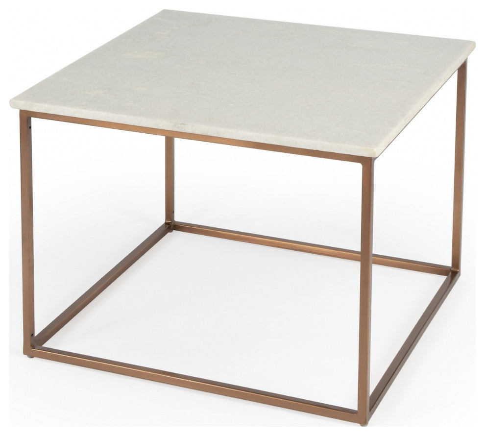 Marble and Metal Coffee Table