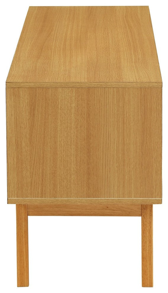 Console Table, Natural and Ivory