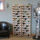 16 Bottle Dakota Wine Rack with Display Top, Mahogany