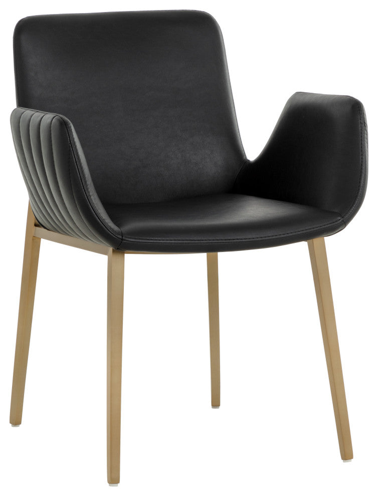 Lucano Dining Armchair, Bravo Black
