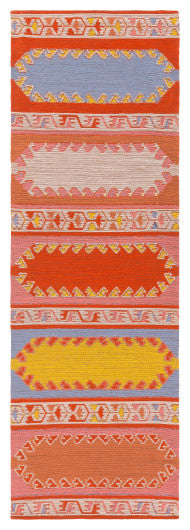 Surya Sajal SAJ-1064 8'x10' Rug, Burnt Orange/Camel/Ivory/Rose/Denim/Yellow