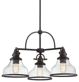 Quoizel GRTS5103 Grant 3 Light 24"W Chandelier - Palladian Bronze