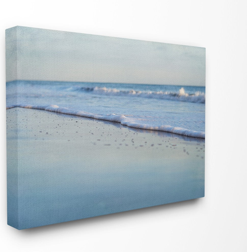 Coastal Evening Beach Gentle Surf Photograph XXL Canvas Wall Art, 30"x40"