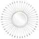 Acrylic Sunburst Mirror, Nickel