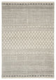 7" x 10" Ivory and Gray Geometric Area Rug