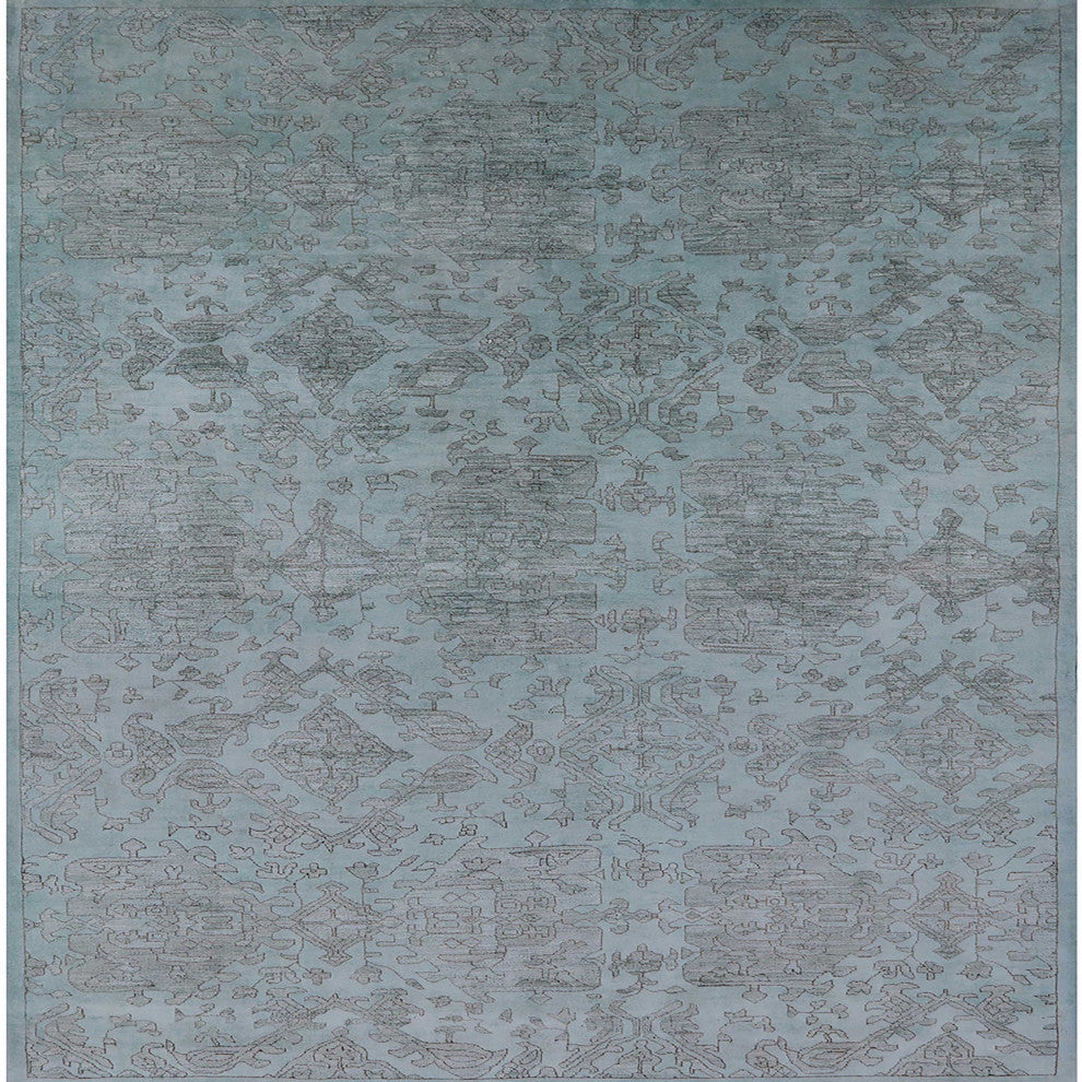 Ahgly Company Indoor Square Mid-Century Modern Area Rugs, 4' Square