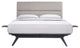 Modway Addison 3 Piece Queen Bedroom Set, Black Gray