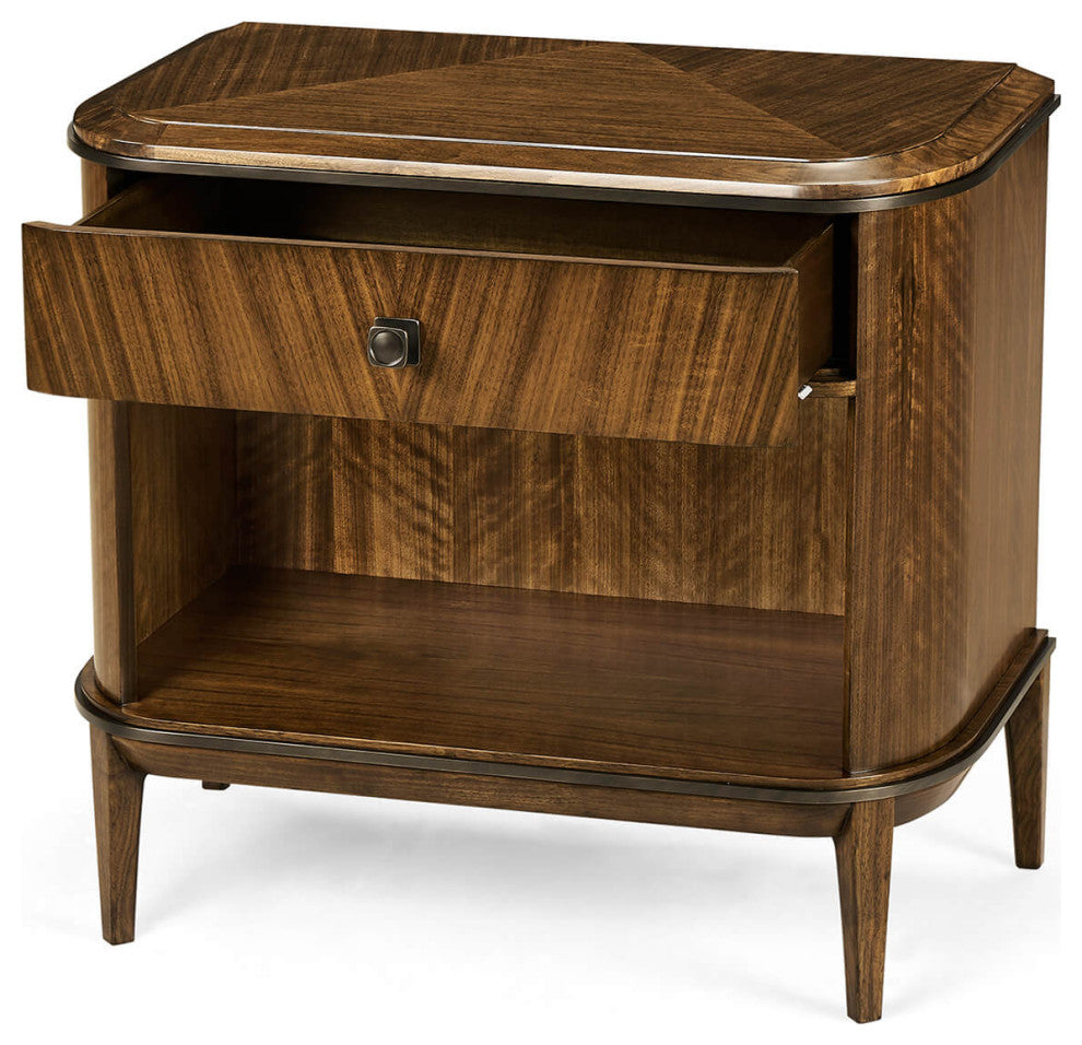 Mid Century Style D Form Nightstand