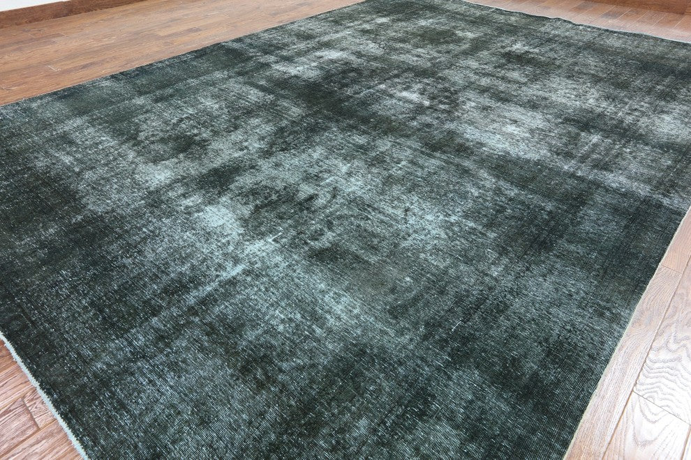 Hand Knotted Overdyed Oriental Area Rug 10'x13, W2054
