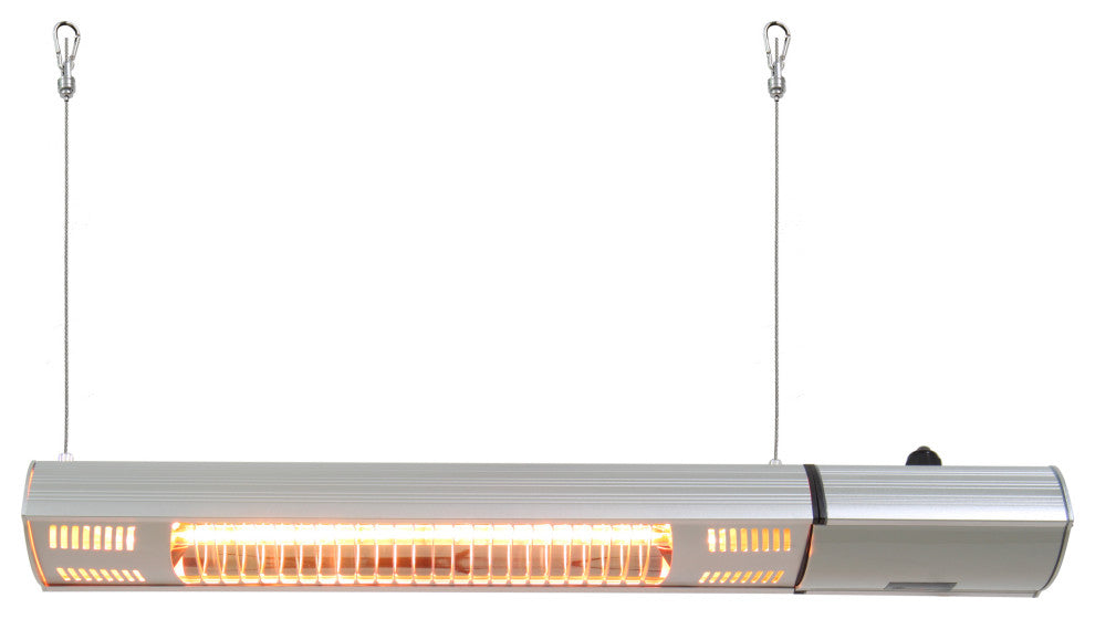 Infrared Electric Outdoor Heater, Wall Mounted With Remote