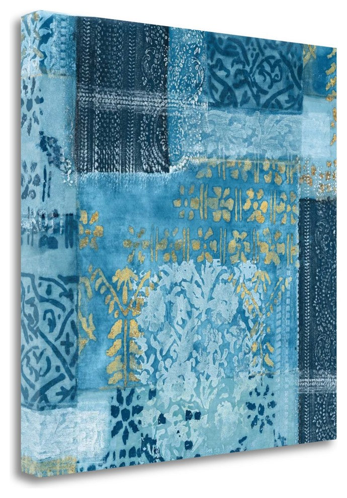 "Alhambra III Indigo" By Wild Apple Portfolio, Giclee on Gallery Wrap Canvas