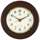Brass Quartz Clock on Cherry Wood
