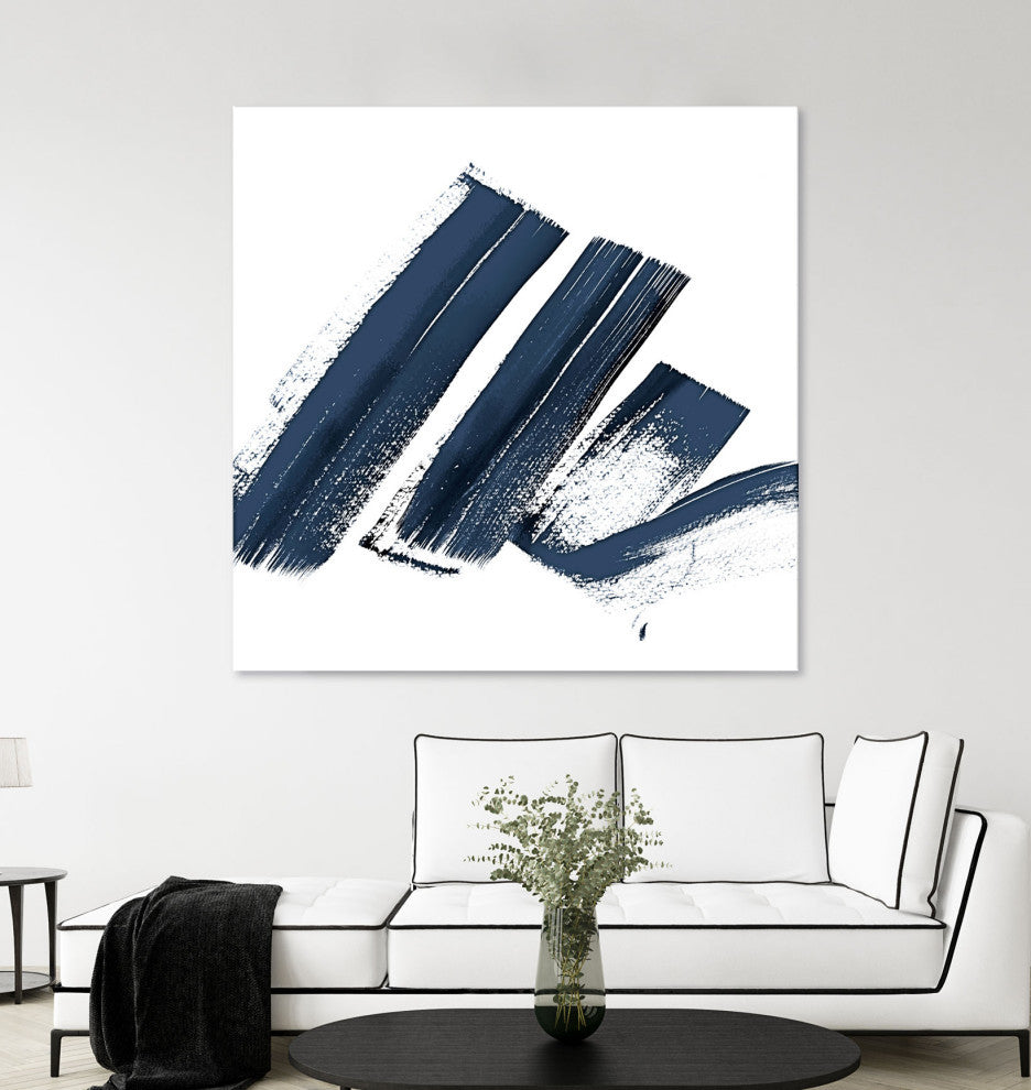 New Navy Signs I - 54 x 54 by Patricia Pinto
