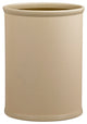 Contempo Beige 14" Oval Waste Basket Dk. Brown Bumper