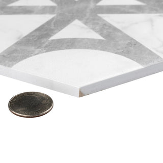 Classico Carrara Hexagon Flow Porcelain Floor and Wall Tile