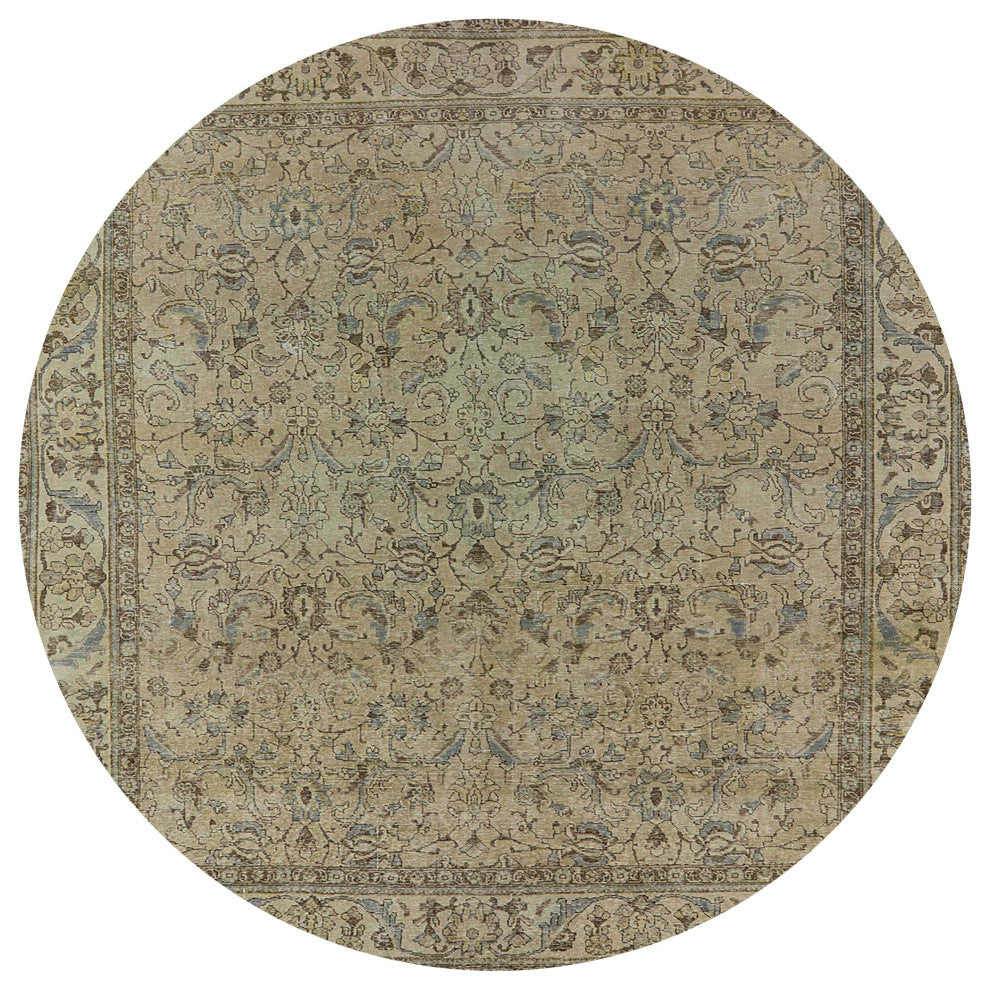 Ahgly Company Indoor Round Mid-Century Modern Area Rugs, 5' Round