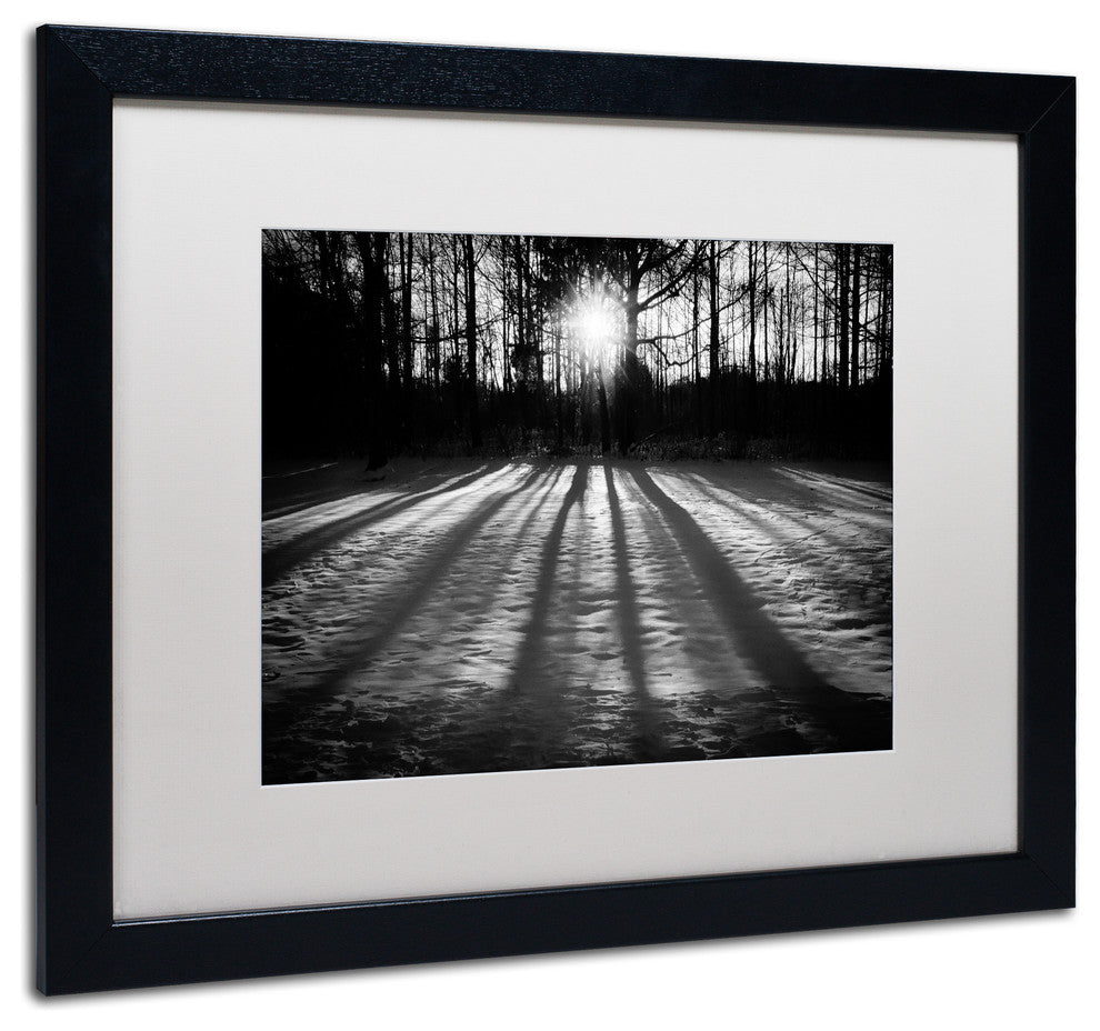 PIPA Fine Art ''Winter Shadows'' Matted Framed Art, 20x16