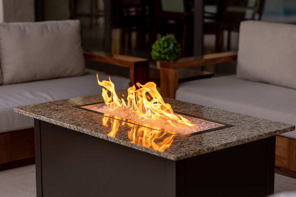 Austin Outdoor Fire Pit Table Granite-Top, Natural Gas